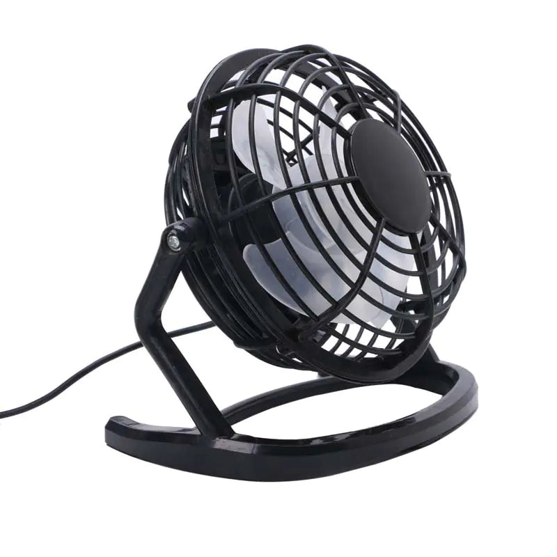 4-Inch USB Mini Fan - Quiet Desktop Fan for Students